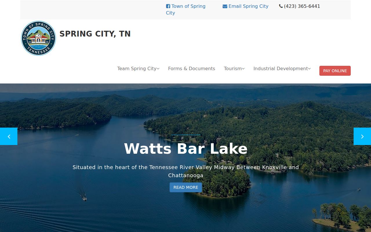 Spring City official website with town history and services